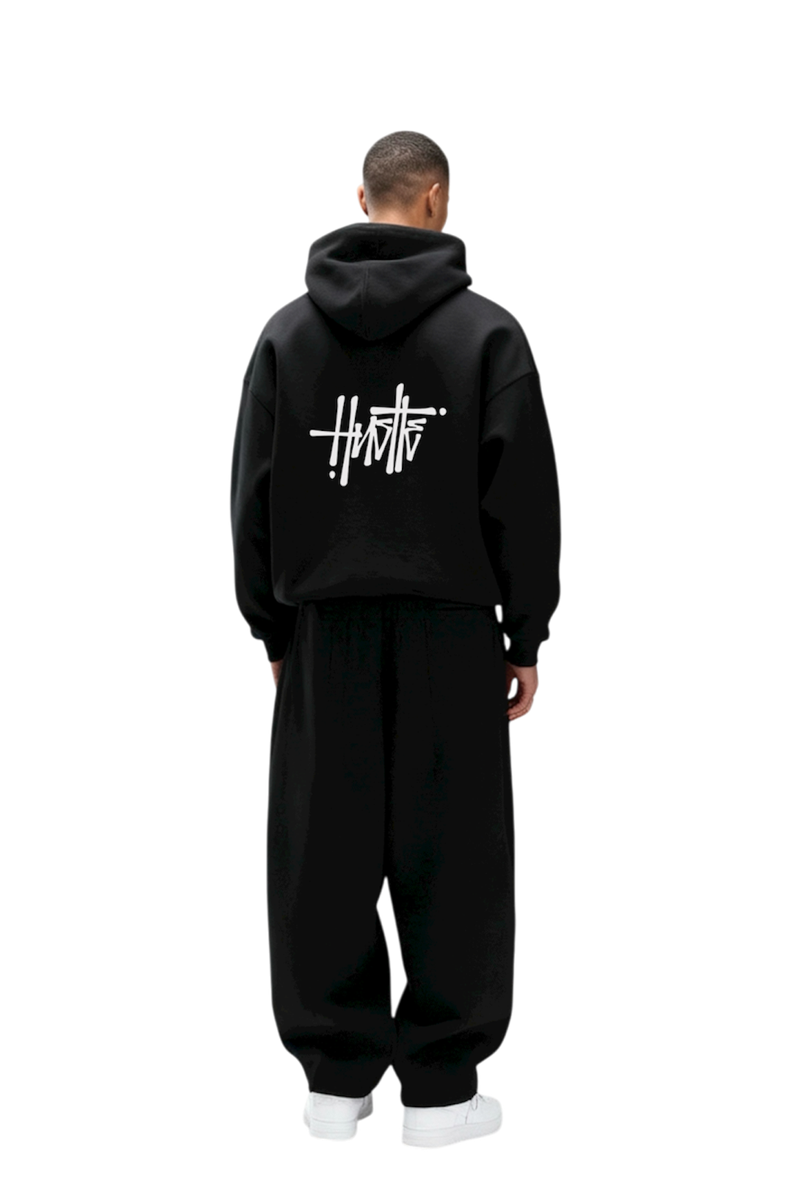 Black hustle hoodie