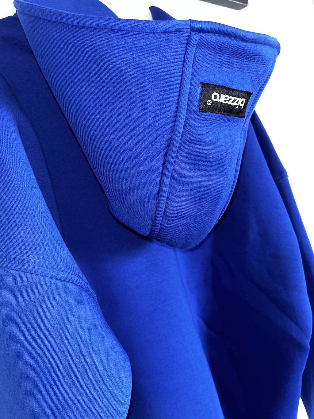 Blue puffed signature hoodie