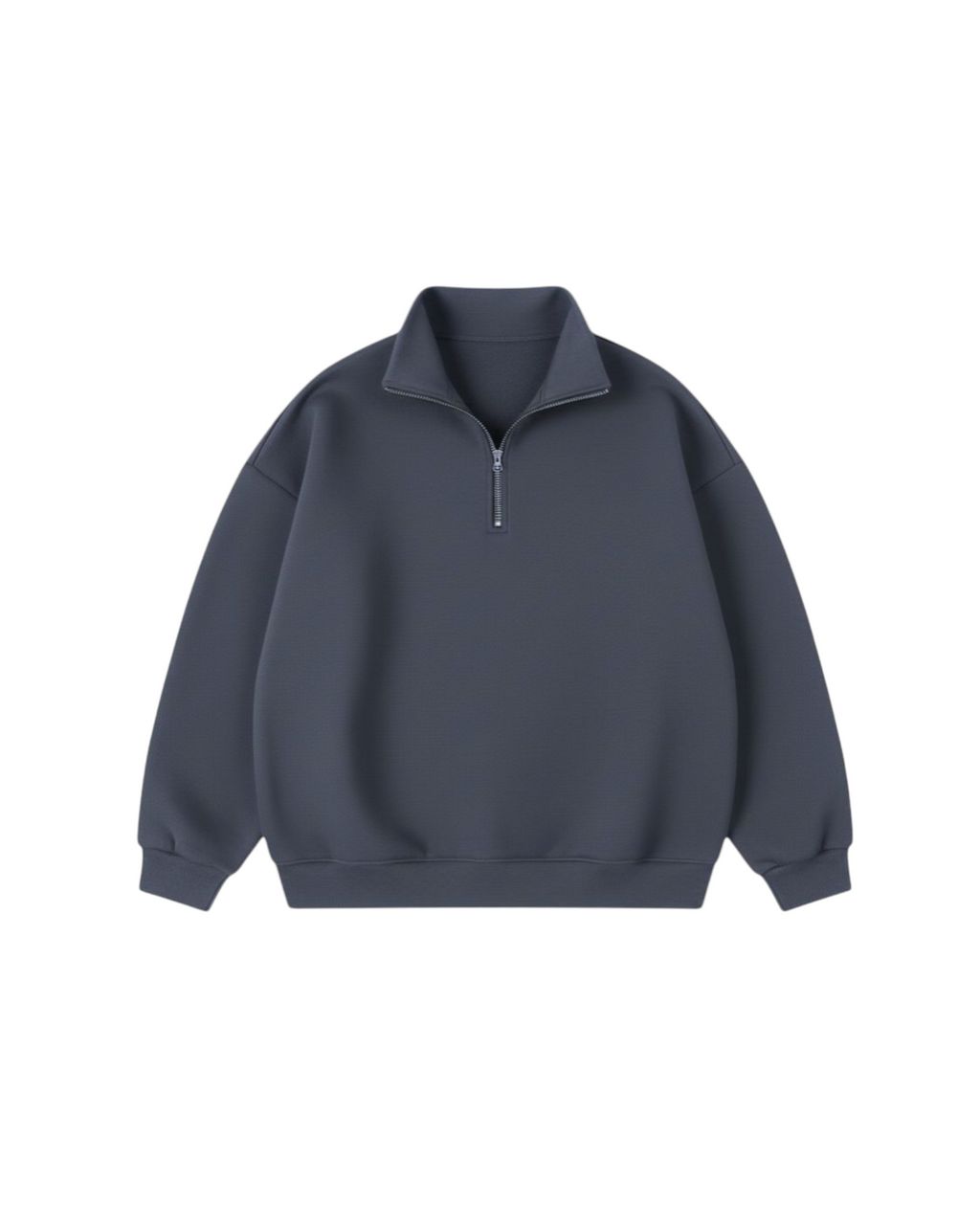 Charcoal puffed quarter zip