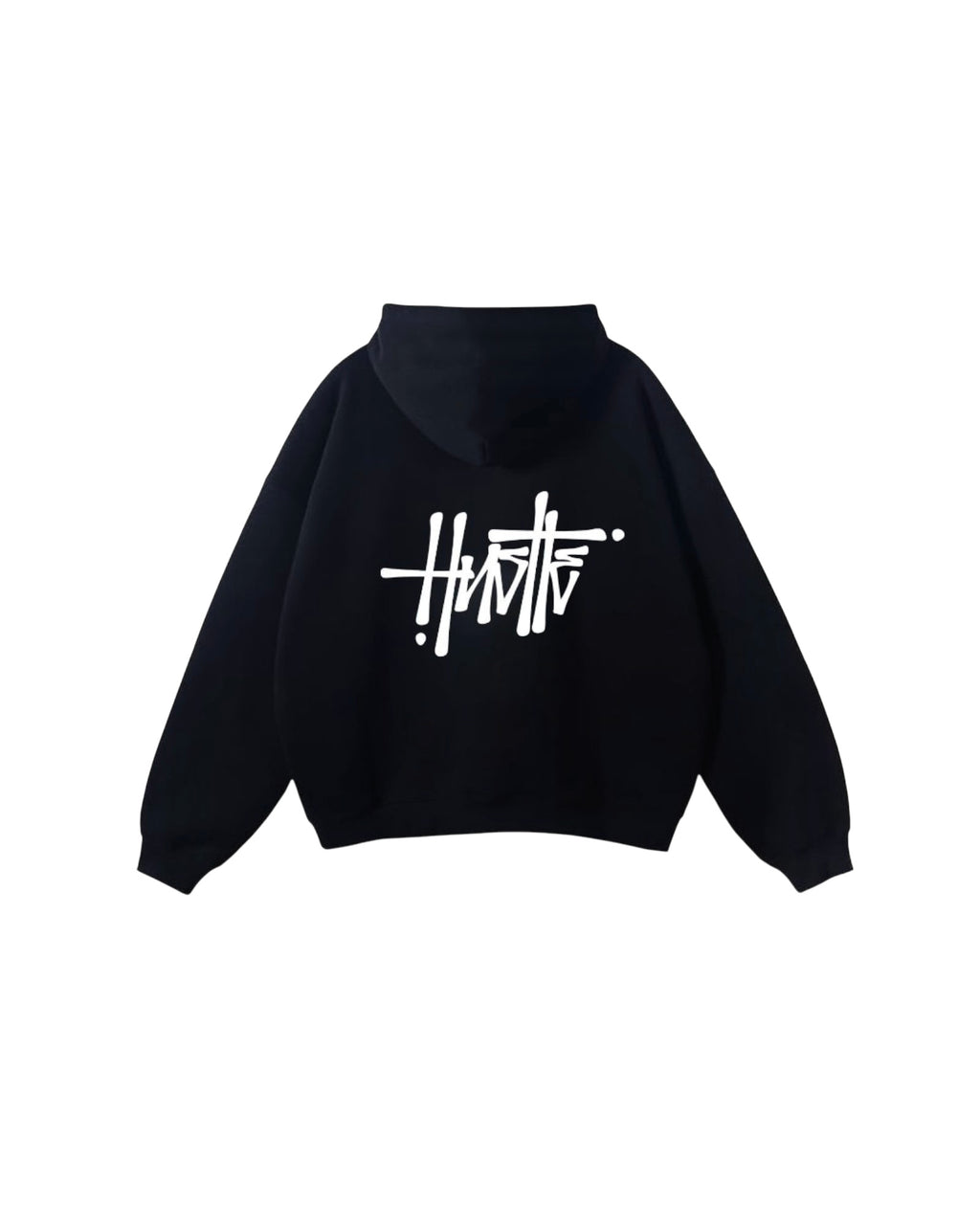 Black hustle hoodie