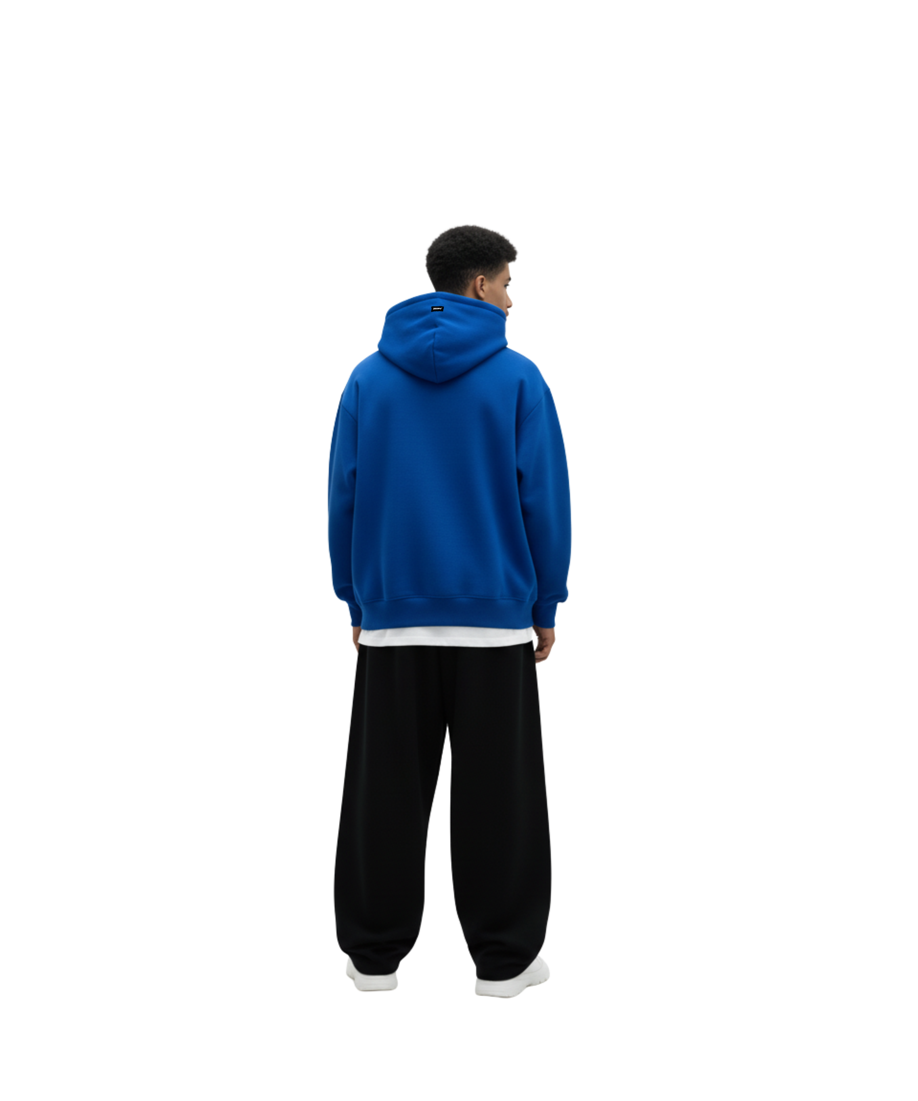 Royal blue puffed hoodie